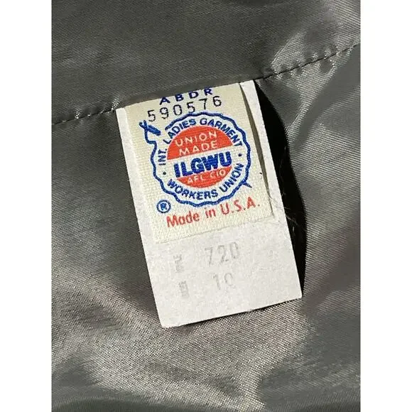 Vintage‎ 1970s Jupe Blazer Women’s Silk Blend Multicolor Stripe ILGWU Union Made - Picture 10 of 16